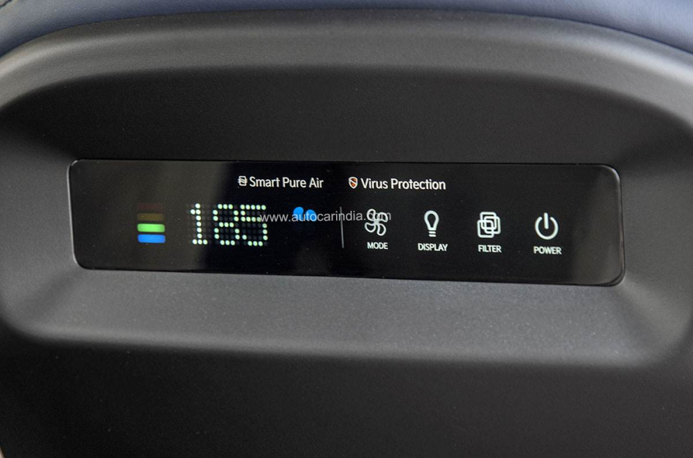 Hệ thống lọc không khí tích hợp vào lưng ghế lái của Kia Carens 2022