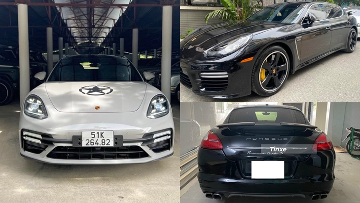 Bộ 3 Porsche Panamera Turbo S mới về đội của Qua Vũ, 1 xe bản mới nhất, chiếc thứ 2 là hàng độc