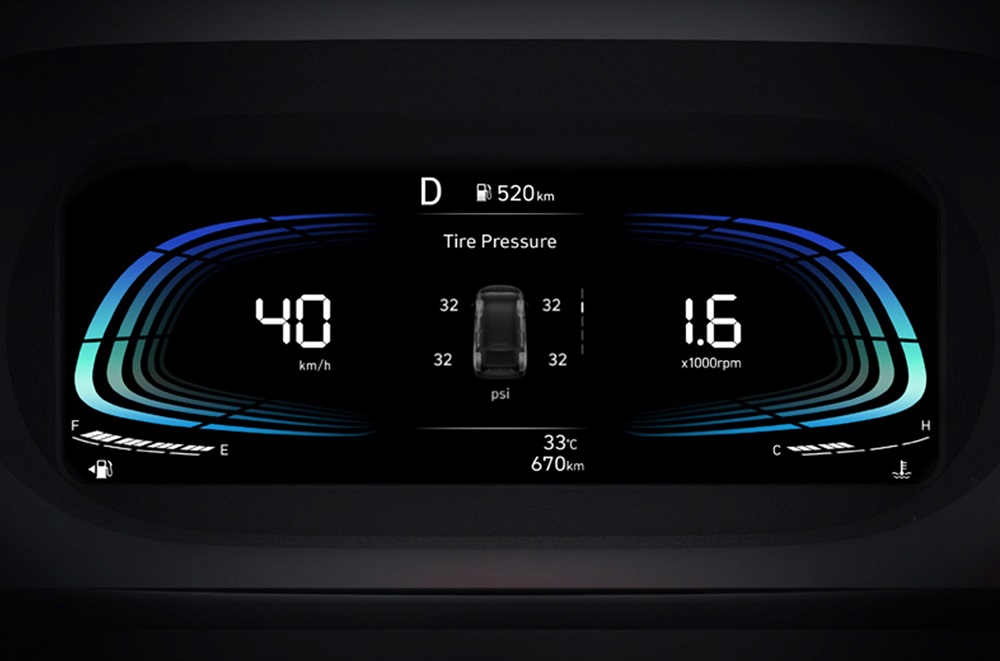 Bảng đồng hồ kỹ thuật số của Hyundai Stargazer 2022 Bảng đồng hồ kỹ thuật số của Hyundai Stargazer 2022