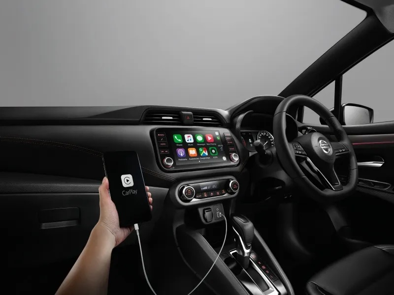 Màn hình cảm ứng 8 inch, hỗ trợ kết nối với điện thoại thông minh của Nissan Almera Sportech-X 2022 Màn hình cảm ứng 8 inch, hỗ trợ kết nối với điện thoại thông minh của Nissan Almera Sportech-X 2022