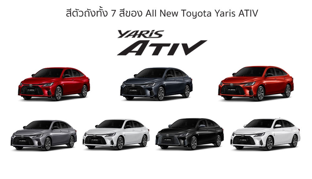 7 màu sơn của Toyota Vios mới tại Thái Lan