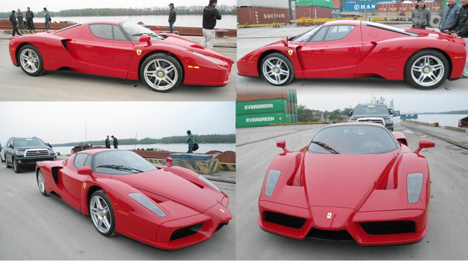 Nhan sắc của xe Ferrari Enzo từng xuất hiện ở cảng Hải Phòng 