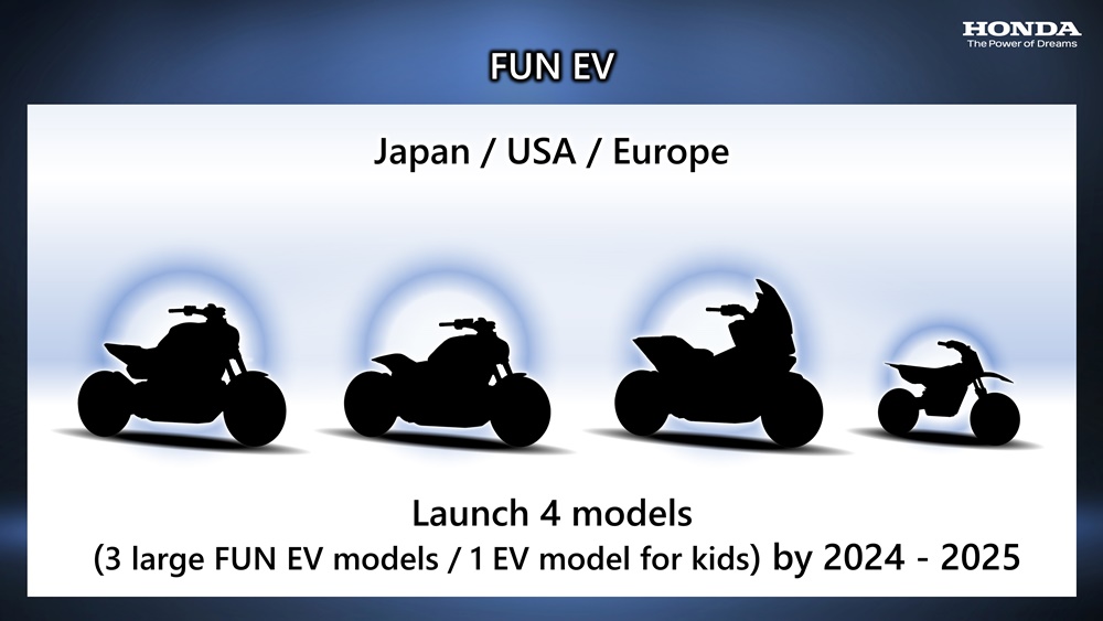 Simulation of a large-scale electric motorcycle by Honda.