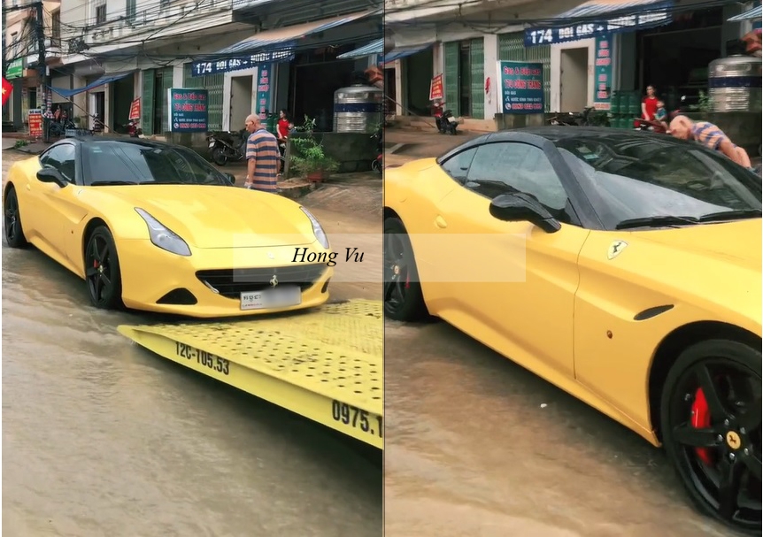 Video: Ferrari California T của đại gia Việt Video: Ferrari California T của đại gia Việt chôn chân giữa dòng nước lũ ở Lạng Sơn