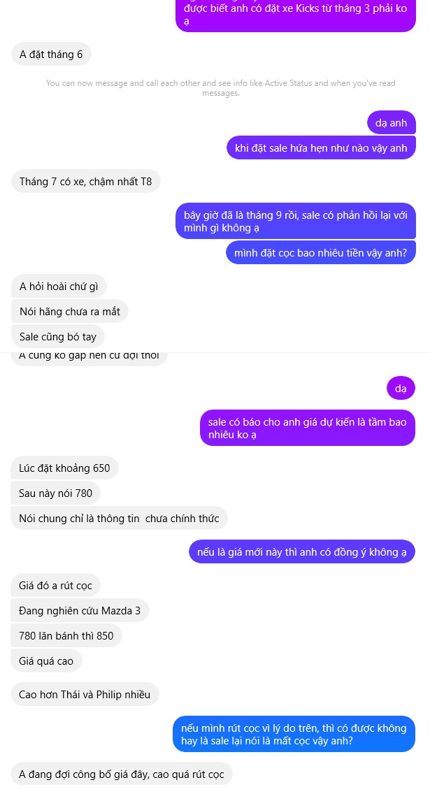 Cọc đã lâu mà xe chưa thấy đâu, loạt khách đặt mua Nissan Kicks e-Power 2023 bức xúc muốn hủy đơn