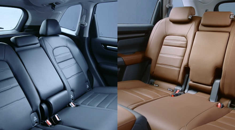 Nội thất của Honda CR-V 2023 có thể bọc da màu đen hoặc nâu