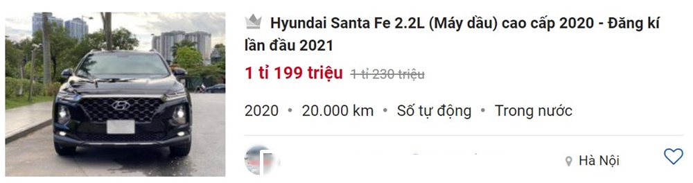 Hyundai Santa Fe cũ