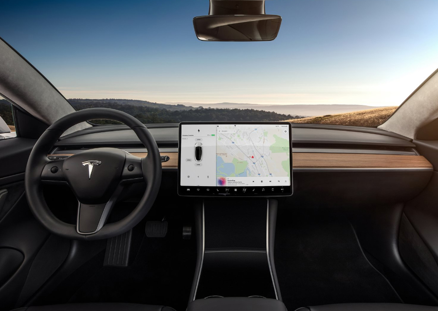 Nội thất của Tesla Model 3