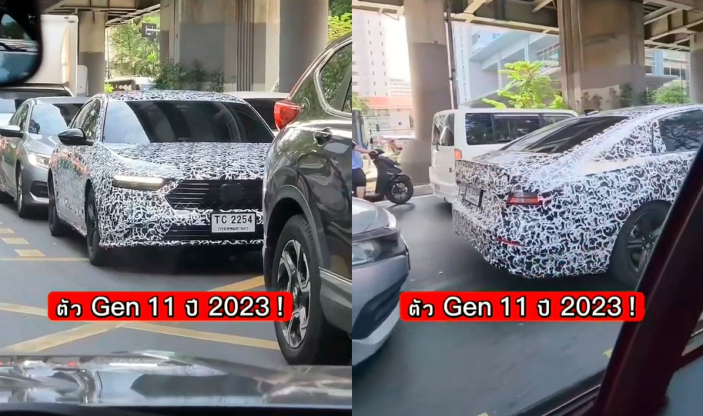 Honda Accord 2023 bất ngờ xuất hiện trên đường phố Thái Lan