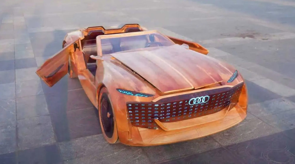 Chiếc xe Audi Skyphere Concept bằng gỗ
