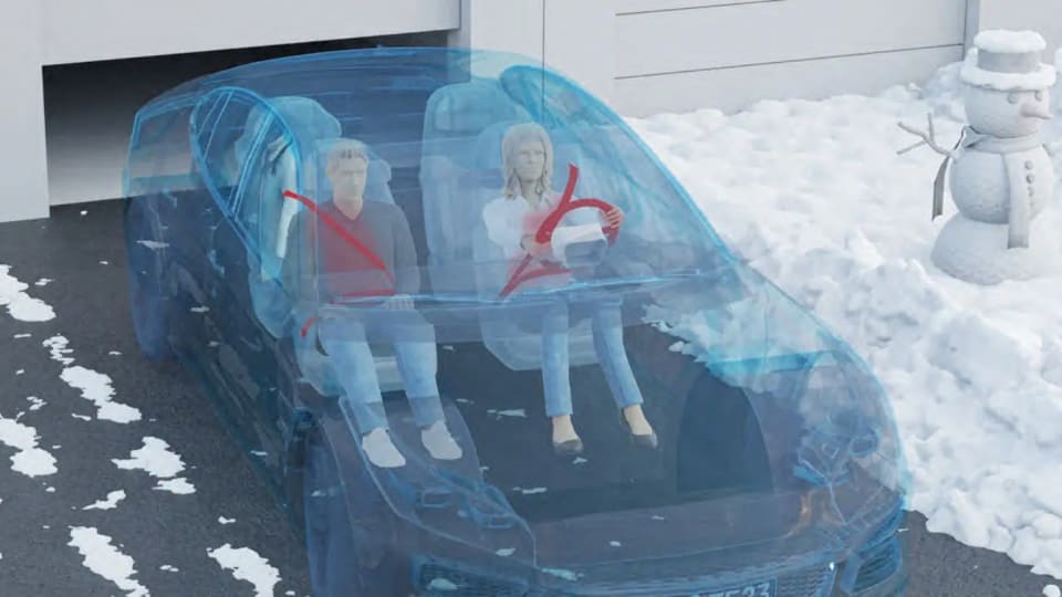 Ô tô điện có thể dùng dây đai an toàn có sưởi để tăng phạm vi hoạt động sau 1 lần sạc