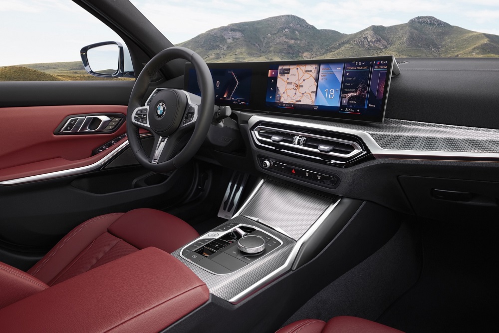 Màn hình cong của BMW 3-Series mới