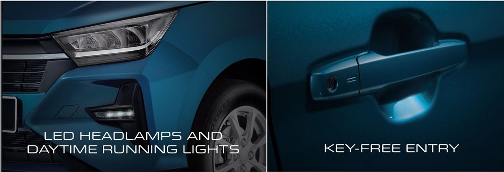 Dải đèn LED định vị ban ngày nằm ngang trong khe gió giả của Perodua Axia 2023 khá giống với Toyota Raize Dải đèn LED định vị ban ngày nằm ngang trong khe gió giả của Perodua Axia 2023 khá giống với Toyota Raize