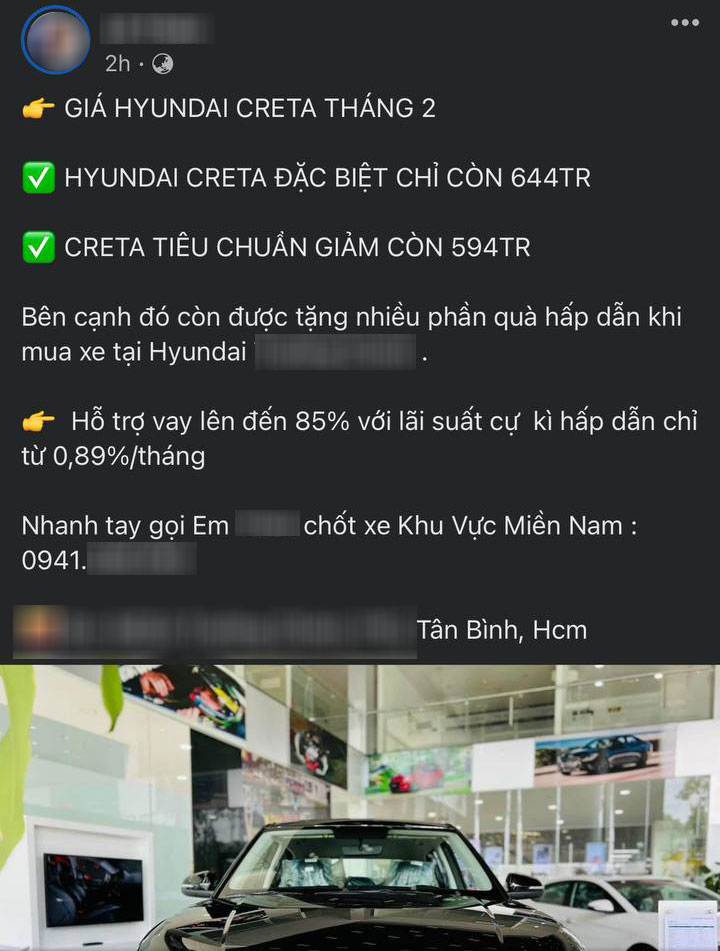 Hyundai Creta ở đại lý này được giảm 46 triệu đồng Hyundai Creta ở đại lý này được giảm 46 triệu đồng