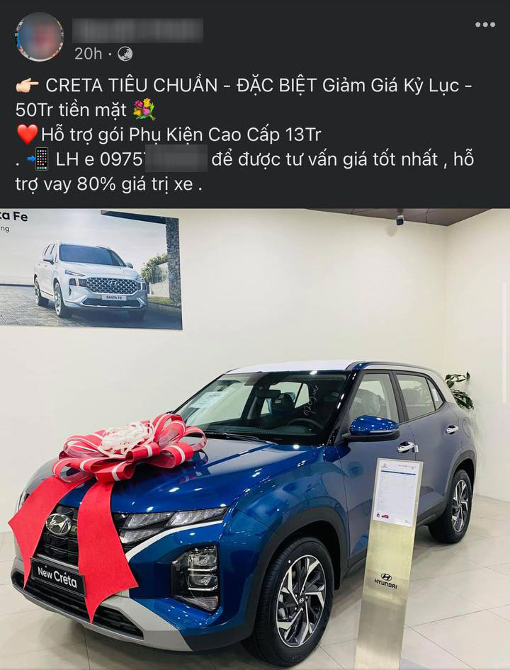 Đại lý này còn giảm 50 triệu đồng cho Hyundai Creta Đại lý này còn giảm 50 triệu đồng cho Hyundai Creta