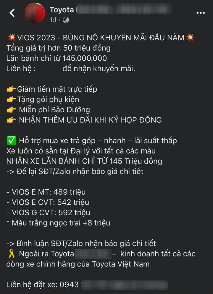 Toyota Vios được khuyến mại 50 triệu đồng tại đại lý Toyota Vios được khuyến mại 50 triệu đồng tại đại lý