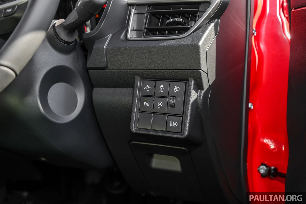 Các nút bấm của Perodua Axia 2023 Các nút bấm của Perodua Axia 2023