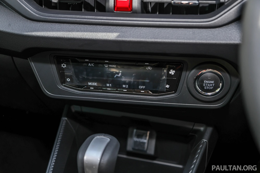 Màn hình hiển thị của hệ thống điều hòa trên Perodua Axia 2023 Màn hình hiển thị của hệ thống điều hòa trên Perodua Axia 2023