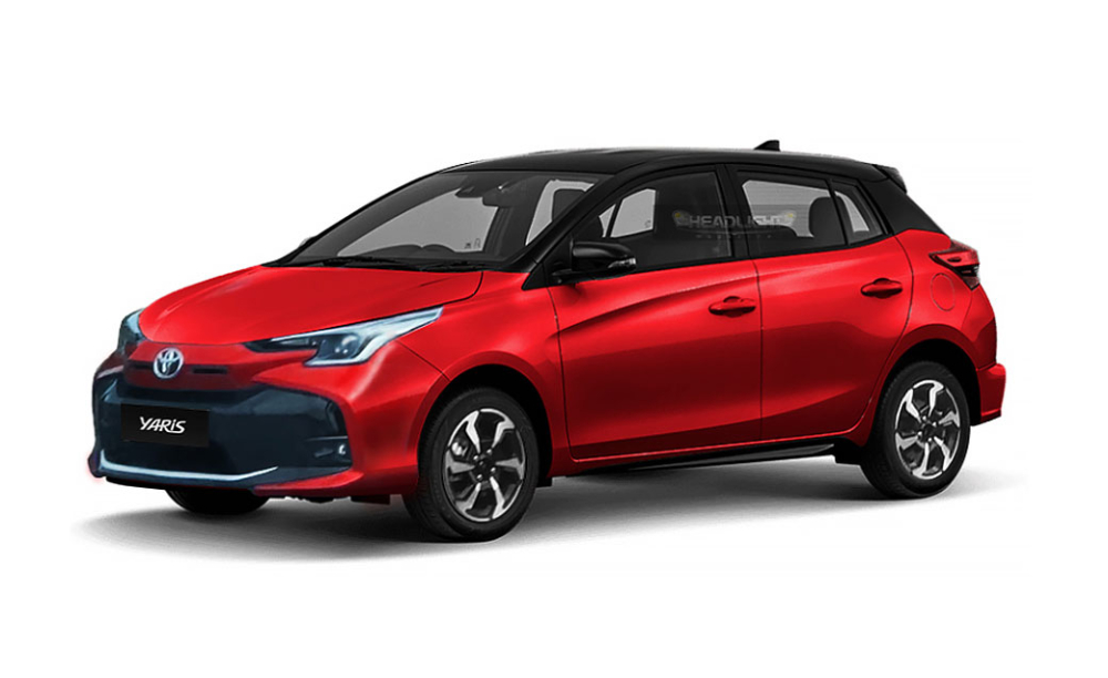 Hình ảnh phác họa Toyota Yaris 2023 sẽ ra mắt vào tuần sau
