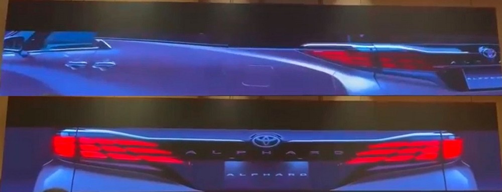 Hình ảnh hé lộ thiết kế sườn xe và phía sau của Toyota Alphard 2023 Hình ảnh hé lộ thiết kế sườn xe và phía sau của Toyota Alphard 2023