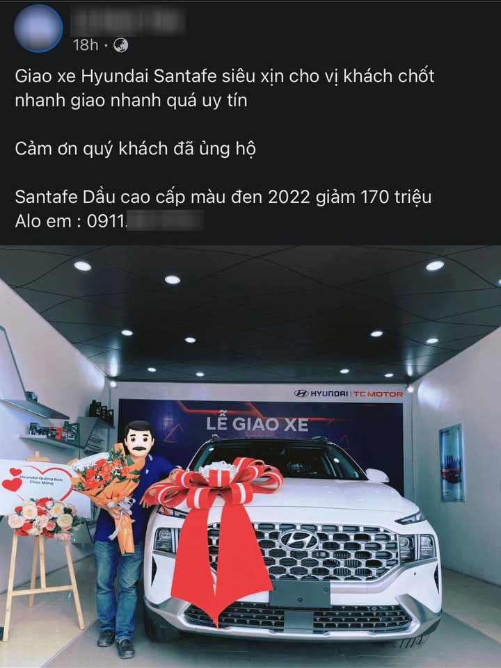 Đại lý ở Quảng Bình giảm giá đến 170 triệu đồng cho Hyundai Santa Fe Dầu cao cấp Đại lý ở Quảng Bình giảm giá đến 170 triệu đồng cho Hyundai Santa Fe Dầu cao cấp