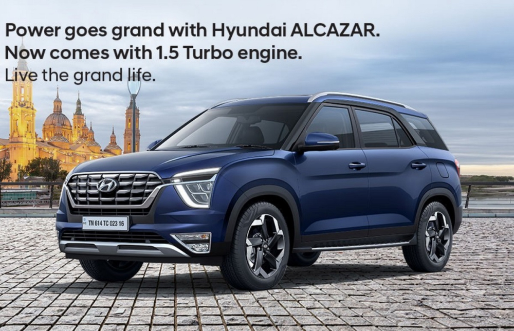 Hyundai Alcazar 2023 có được thay đổi nhẹ ở lưới tản nhiệt