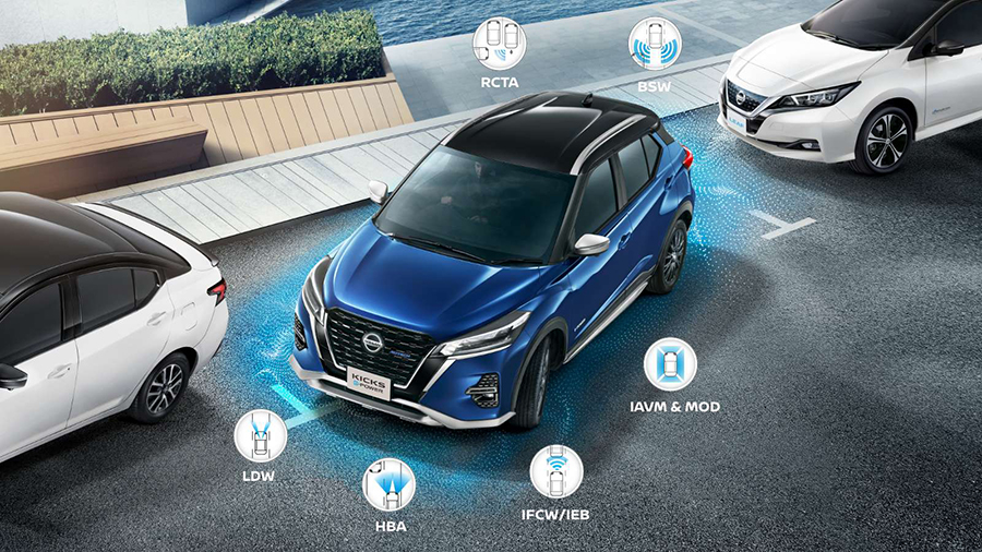 Nissan Kicks e-Power 2023 có nhiều tính năng an toàn chủ động ADAS