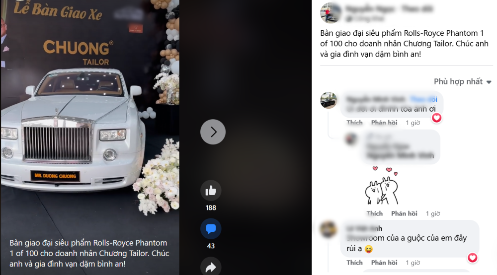 Hình ảnh lễ bàn giao xe cho doanh nhân Chương Tailor Hình ảnh lễ bàn giao xe cho doanh nhân Chương Tailor