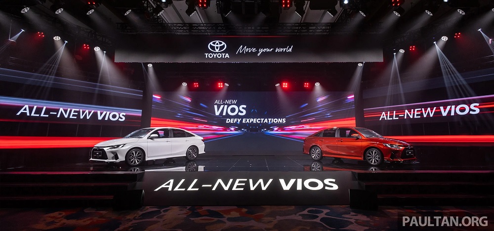 Toyota Vios 2023 ra mắt tại Malaysia