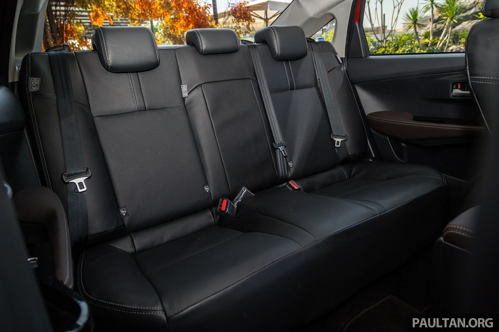Hàng ghế sau của Toyota Vios 2023