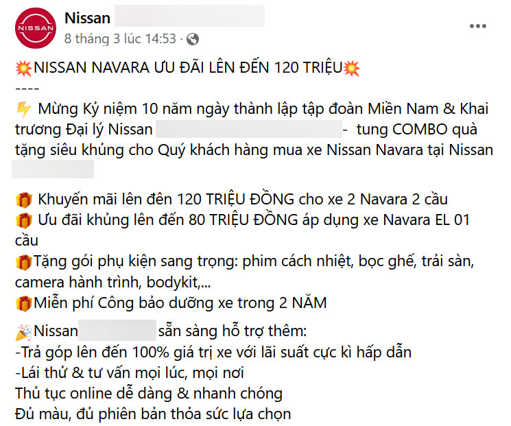Nissan Navara nhận ưu đãi đến 120 triệu đồng tại đại lý Nissan Navara nhận ưu đãi đến 120 triệu đồng tại đại lý