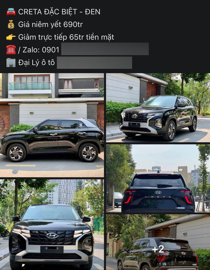 Hyundai Creta bản Đặc biệt được giảm giá từ 65 - 70 triệu đồng, tùy đại lý Hyundai Creta bản Đặc biệt được giảm giá từ 65 - 70 triệu đồng, tùy đại lý