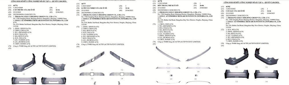 Geely Geometry G6 được đăng ký bảo hộ kiểu dáng công nghiệp tại Việt Nam Geely Geometry G6 được đăng ký bảo hộ kiểu dáng công nghiệp tại Việt Nam