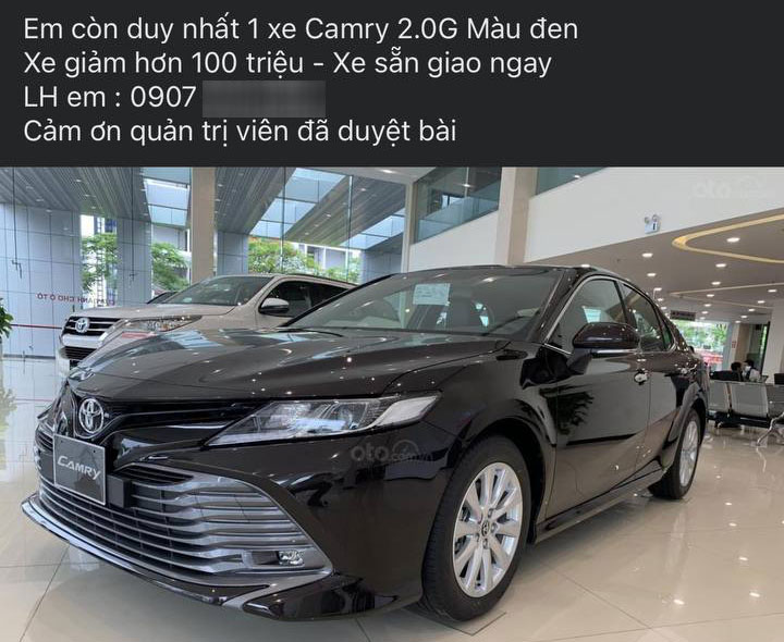 Doanh số sụt giảm, Toyota Camry được đại lý giảm giá lên đến 100 triệu đồng Doanh số sụt giảm, Toyota Camry được đại lý giảm giá lên đến 100 triệu đồng