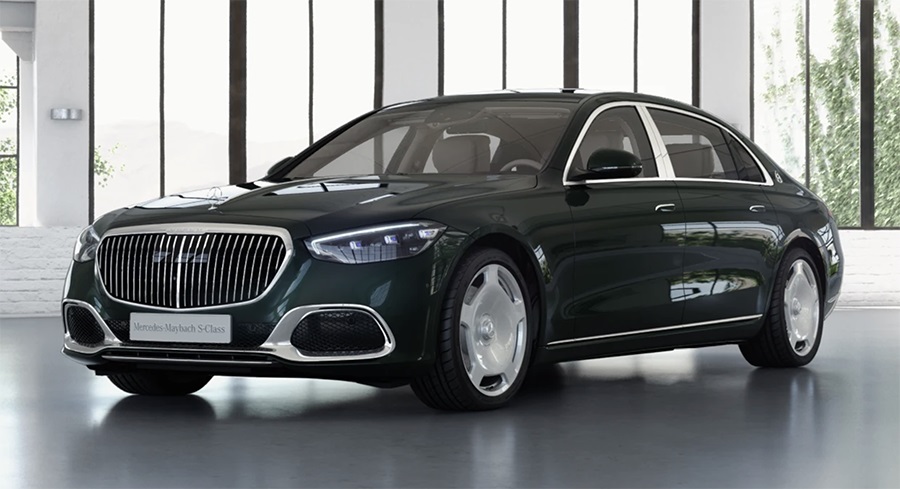 Mercedes-Maybach S580e 2024 màu xanh lục Mercedes-Maybach S580e 2024 màu xanh lục