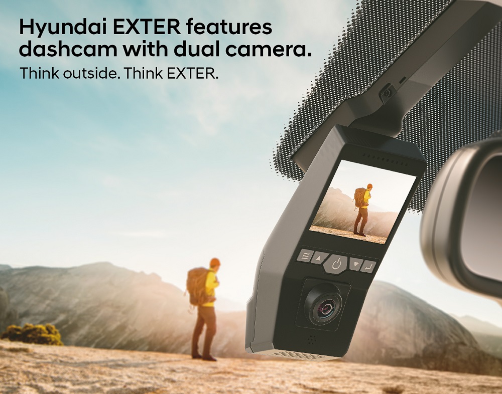 Hyundai Exter 2023 được trang bị camera hành trình Hyundai Exter 2023 được trang bị camera hành trình