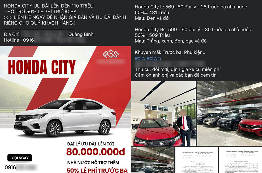 Đại lý đua nhau khuyến mại cho Honda City bản cũ để đẩy hàng tồn, chuẩn bị đón bản mới