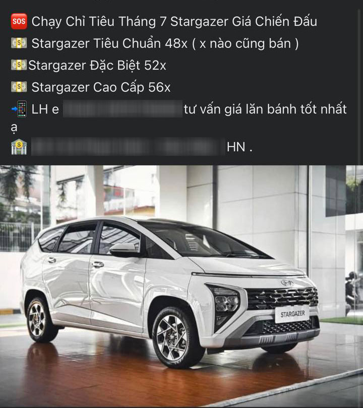 Không được Nhà nước hỗ trợ 50% lệ phí trước bạ, Hyundai Stargazer nhận khuyến mại đến 105 triệu đồng tại đại lý Không được Nhà nước hỗ trợ 50% lệ phí trước bạ, Hyundai Stargazer nhận khuyến mại đến 105 triệu đồng tại đại lý
