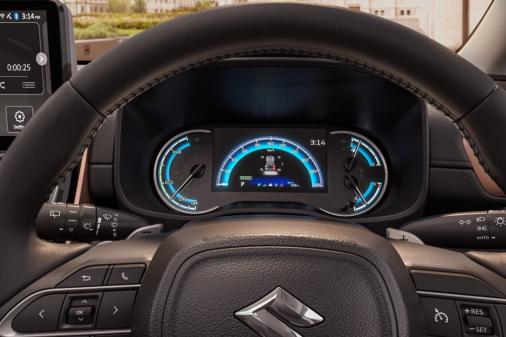 Bảng đồng hồ với màn hình 7 inch của Suzuki Invicto 
