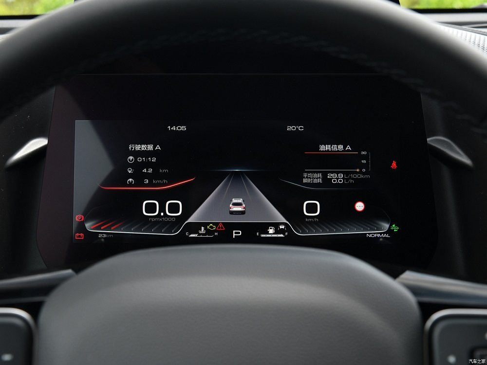 Bảng đồng hồ kỹ thuật số của Haval Big Dog 2023 Bảng đồng hồ kỹ thuật số của Haval Big Dog 2023