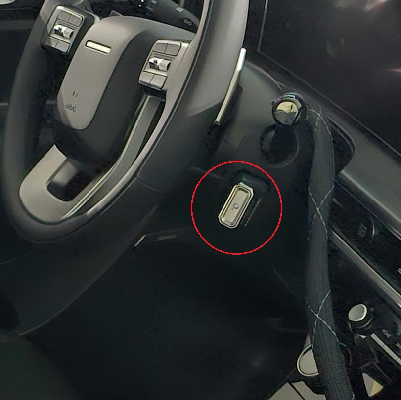 Cần số điện tử mới nằm trên cột vô lăng của Hyundai Santa Fe 2024 Cần số điện tử mới nằm trên cột vô lăng của Hyundai Santa Fe 2024