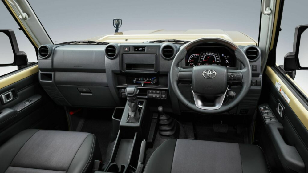 Nội thất của Toyota Land Cruiser 70 Series 2024 ở Nhật Bản