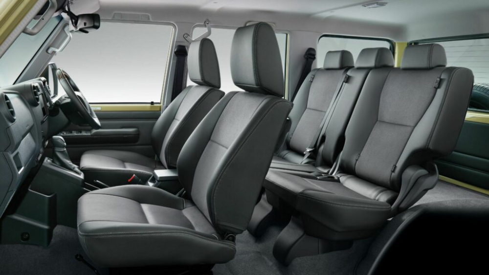 Toyota Land Cruiser 70 Series 2024 sở hữu nội thất 5 chỗ ở cấu hình Wagon