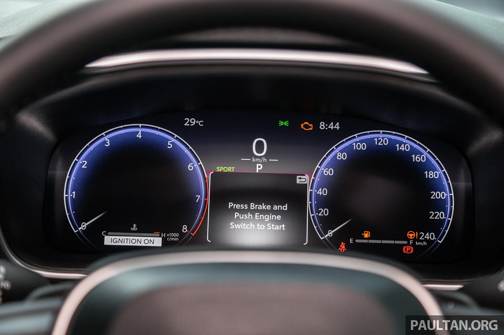 Bảng đồng hồ kỹ thuật số 12,3 inch của Toyota Corolla Altis 2023