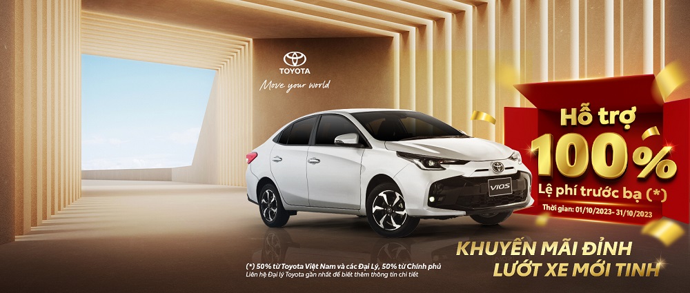 Only 7 days left to save up to 60 million VND when buying Toyota Vios 2023