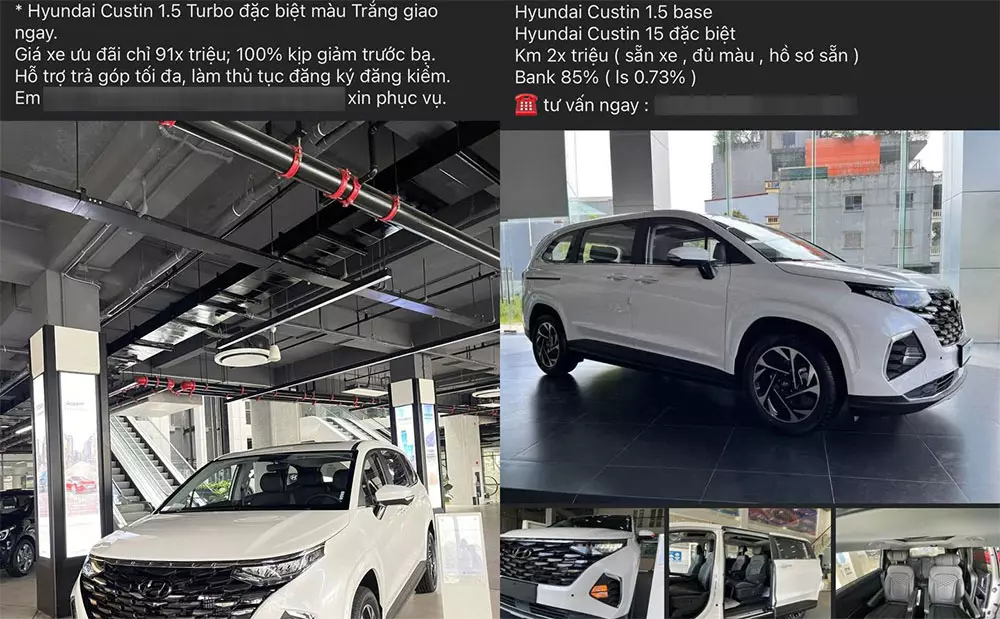 Hyundai Custin được giảm giá tiền mặt tại đại lý, tăng sức ép lên Toyota Innova Cross Hyundai Custin được giảm giá tiền mặt tại đại lý, tăng sức ép lên Toyota Innova Cross