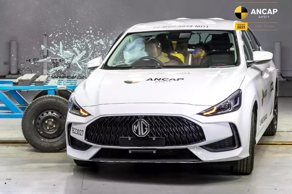 MG5 bị đánh giá ở mức thấp nhất trong thử nghiệm an toàn