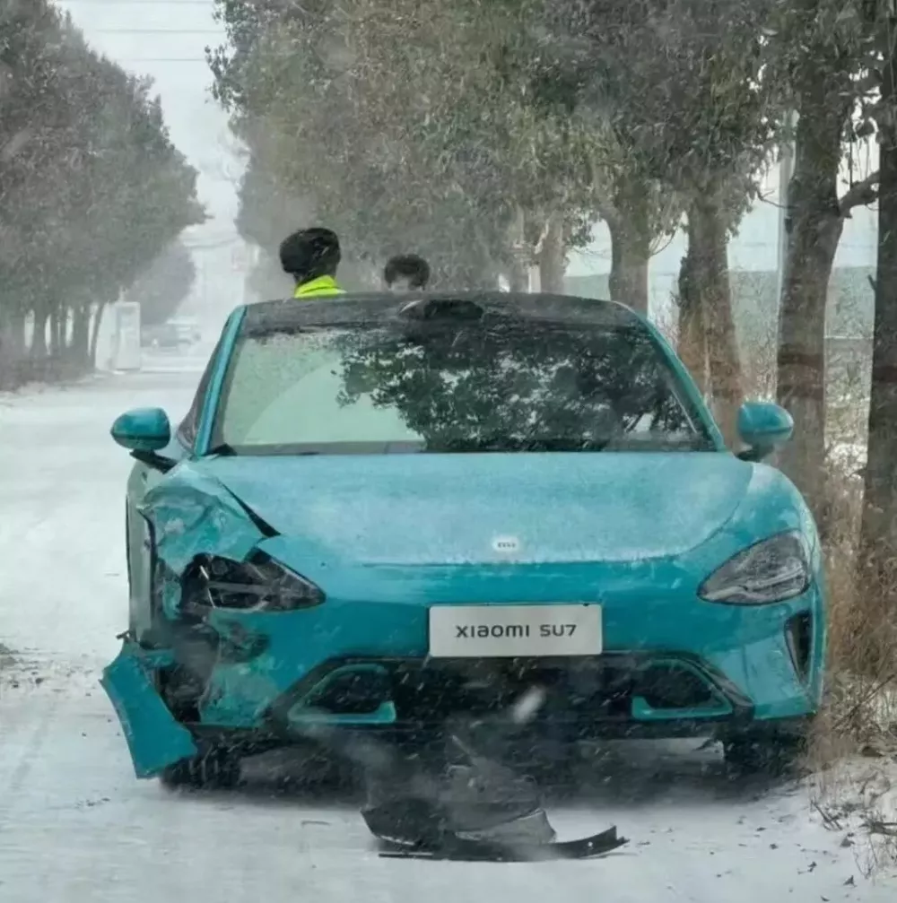 Chiếc Xiaomi SU7 chạy thử của hãng bị tai nạn
