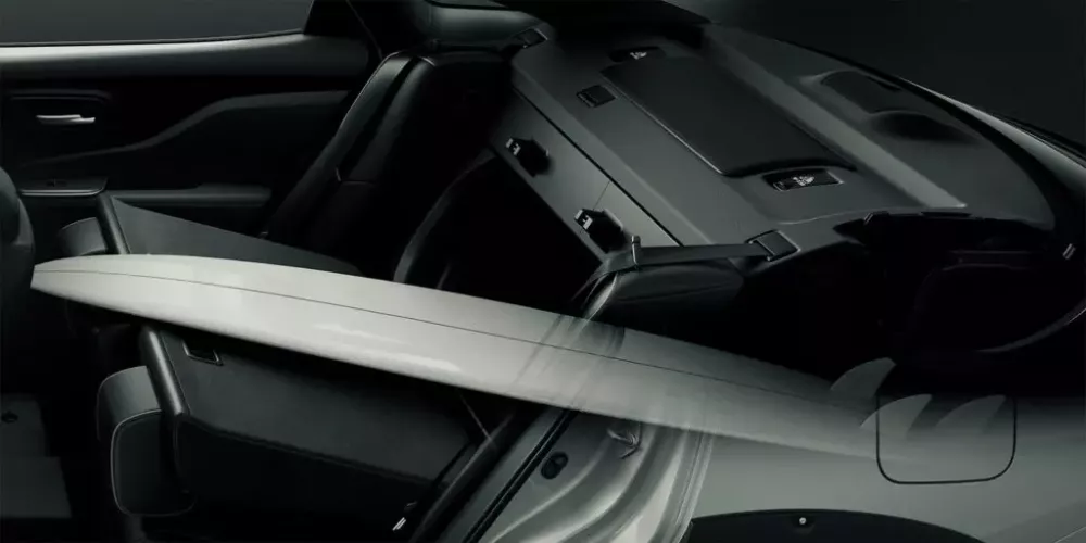 Ghế sau của Toyota Crown Crossover Landscape có thể gập 60:40 Ghế sau của Toyota Crown Crossover Landscape có thể gập 60:40