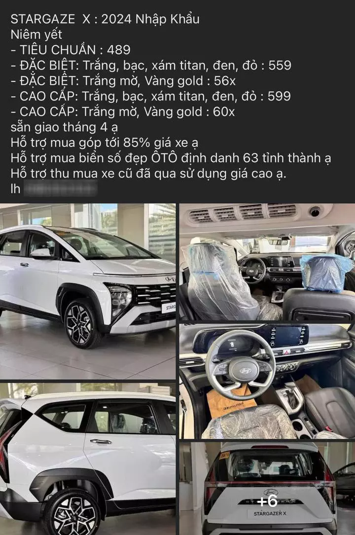 Đại lý báo giá chi tiết cho Hyundai Stargazer X 2024 tại Việt Nam, khởi điểm chỉ từ 489 triệu đồng Đại lý báo giá chi tiết cho Hyundai Stargazer X 2024 tại Việt Nam, khởi điểm chỉ từ 489 triệu đồng
